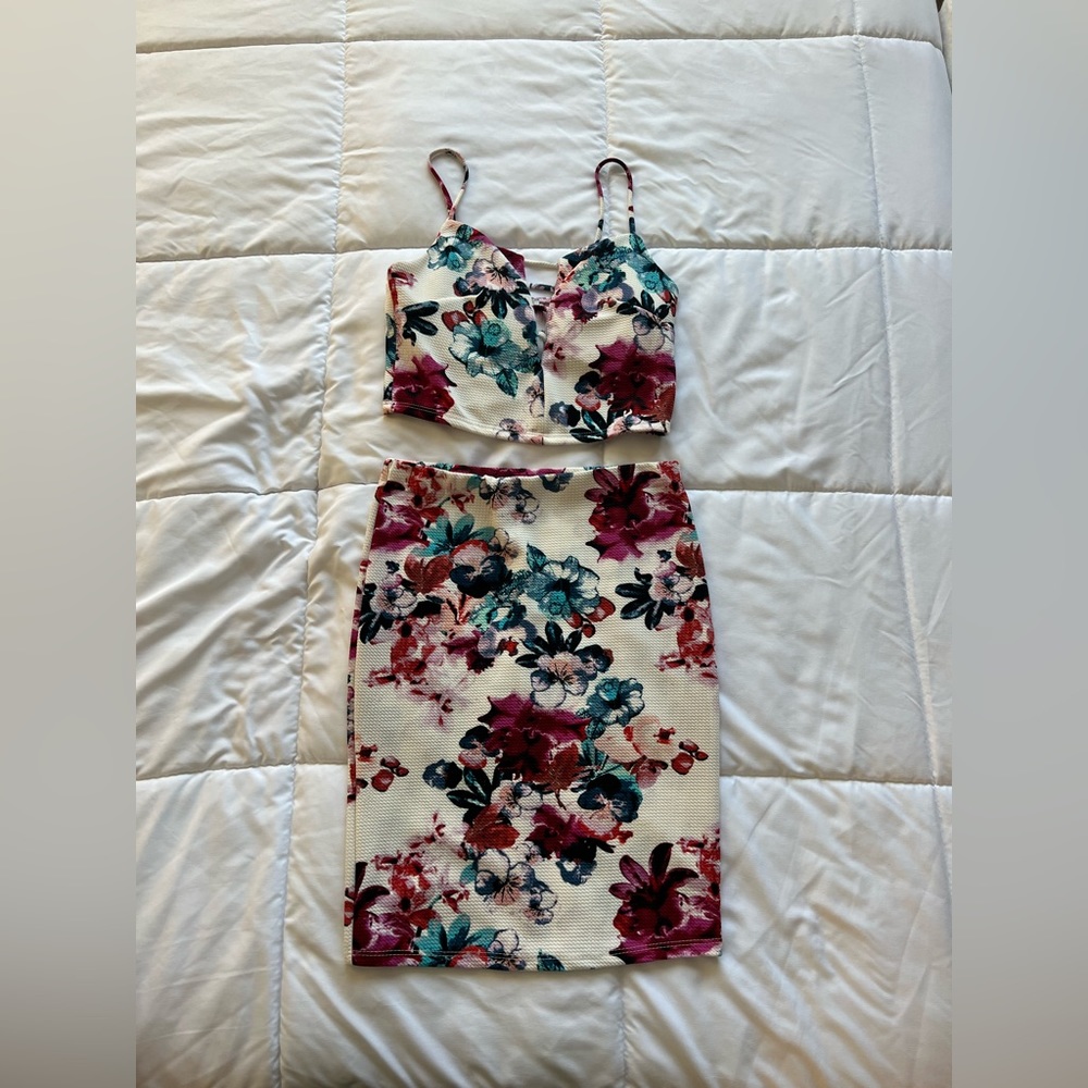 Floral Two Piece Dress